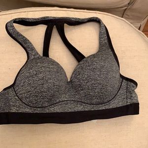 Victoria’s Secret gray and black sports bra